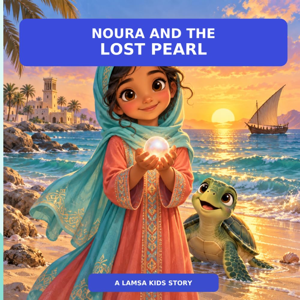 Noura and the Lost Pearl: A Magical UAE Story About Honesty, Courage, and Kindness Book Cover by Fatma Alnuaimi
