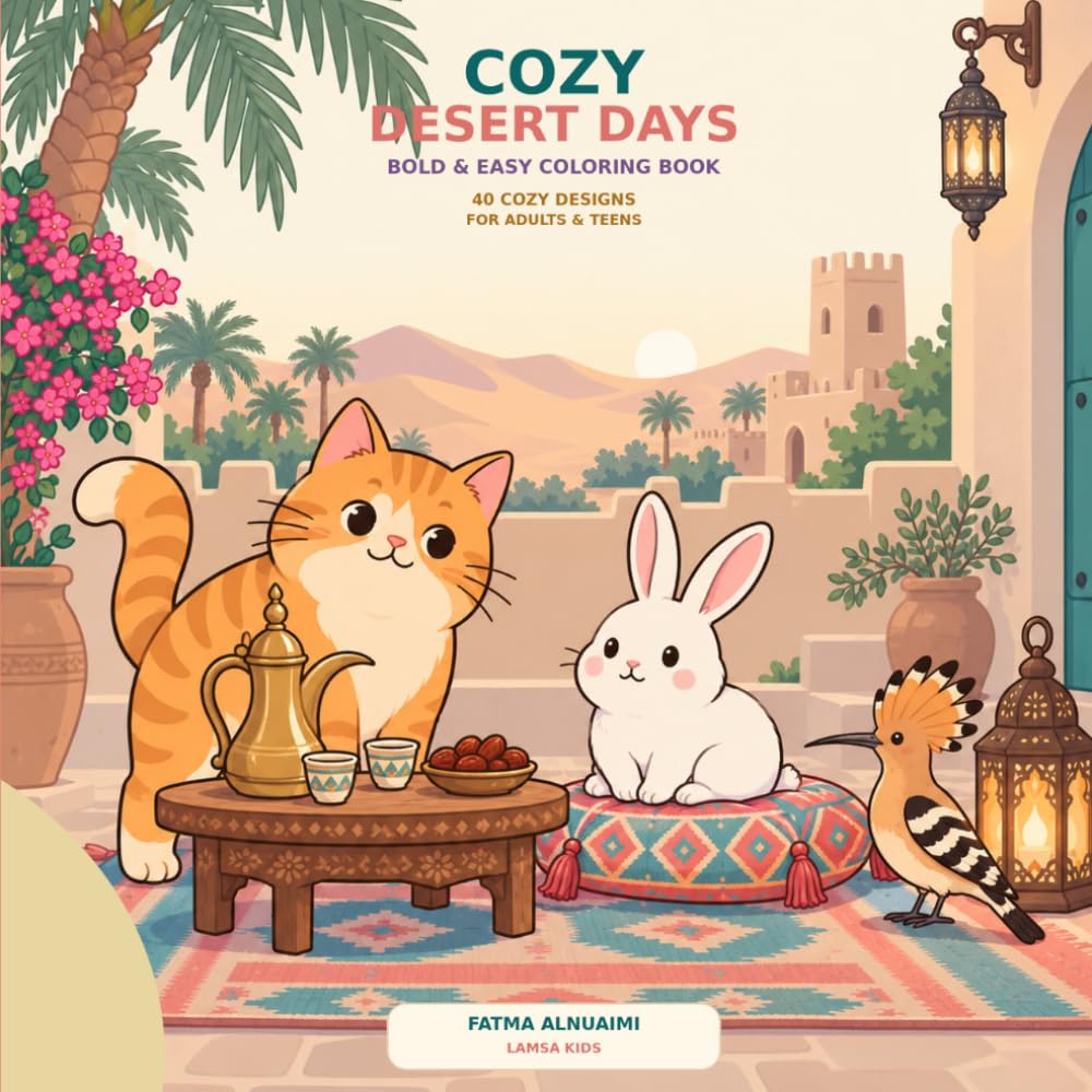 Cozy Desert Days: Bold & Easy Coloring Book