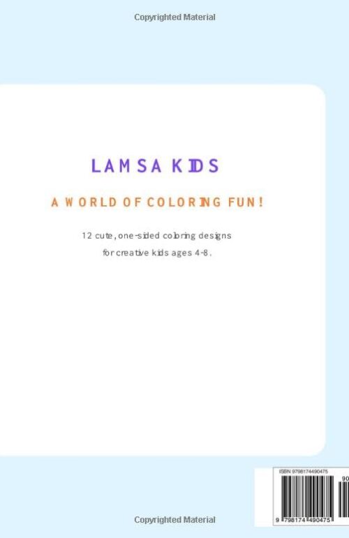LAMSA KIDS Coloring Book: Fun Pages 24 Back Cover Synopsis and Reviews