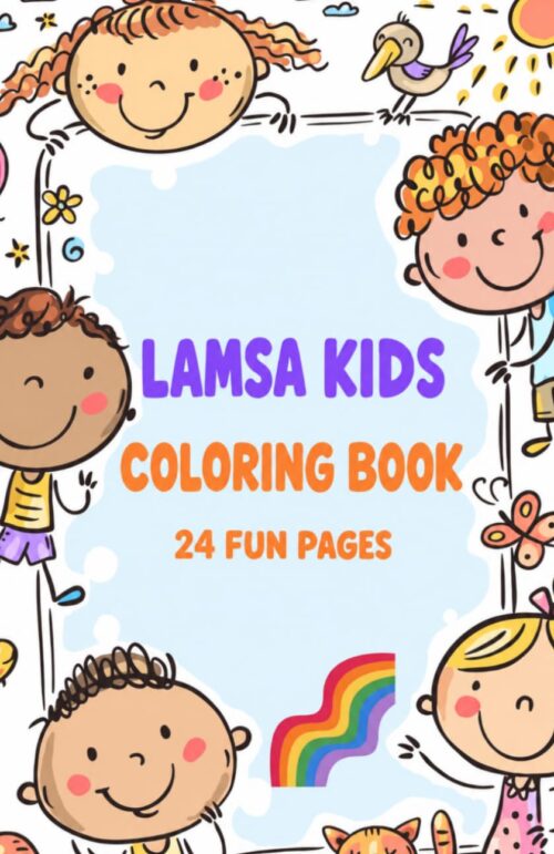 LAMSA KIDS Coloring Book: Fun Pages 24 Book Cover by Fatma Alnuaimi